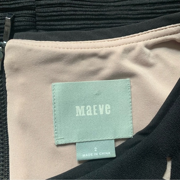 Maeve Anthropologie Black Dress Size 2 - Picture 7 of 10